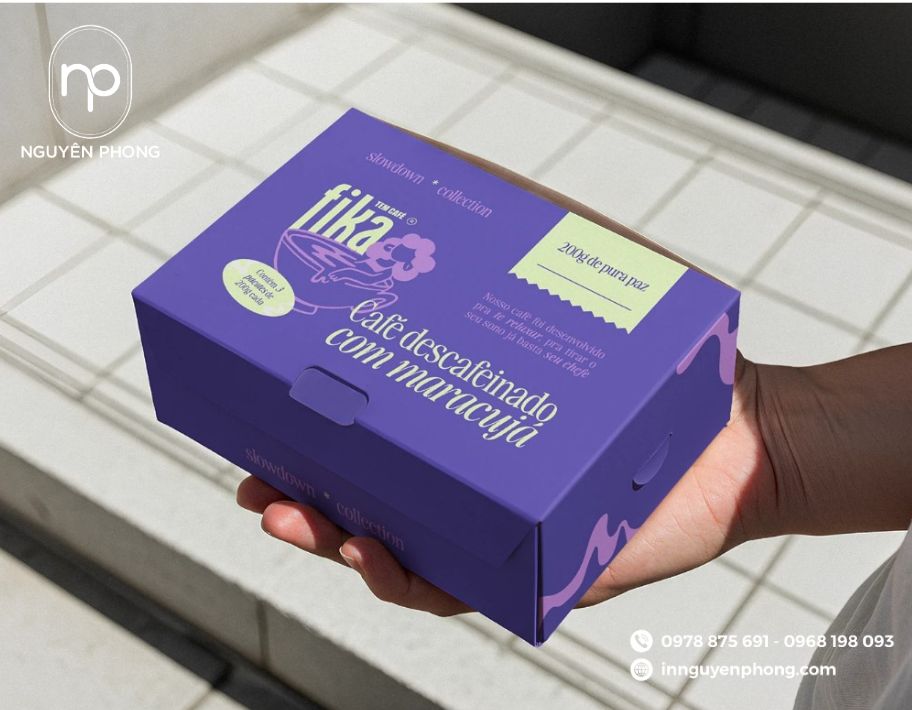 Thiết kế bao bì thực phẩm trên hộp giấy đựng thức ăn